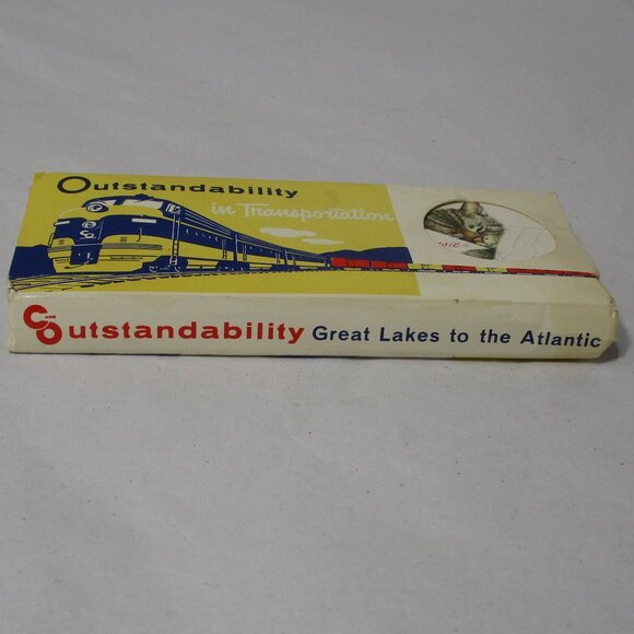 Vintage Chessie Cat Railroad Matches Chesapeake and Ohio Railway Railroad Train - Picture 2 of 5